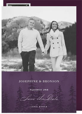 'Jewel Tone Forest' Wedding Save the Date