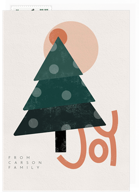 'Quirky Tree' Holiday Greetings Card