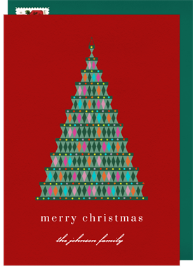 'Macramé Tree' Holiday Greetings Card