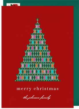 'Macramé Tree' Christmas Greetings Card