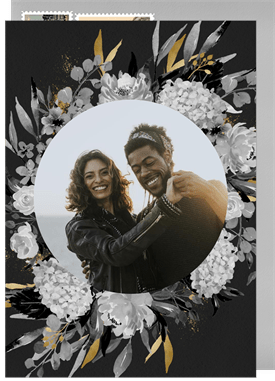 'Gilded Bouquet' Wedding Save the Date
