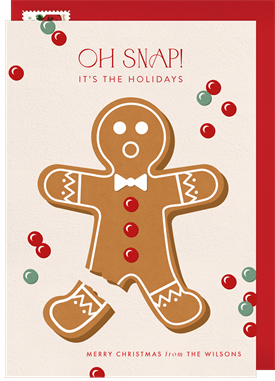 'Oh Snap!' Christmas Greetings Card