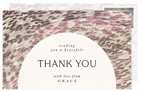 'Impressionist Arch' Bridal Shower Thank You Note