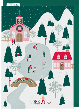 'Country Christmas' Holiday Greetings Card