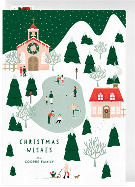 'Country Christmas' Christmas Greetings Card