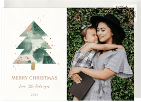 'Abstract Tree' Holiday Greetings Card