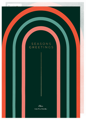 'Christmas Arches' Holiday Greetings Card