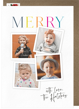 'Merry Photos' Christmas Greetings Card