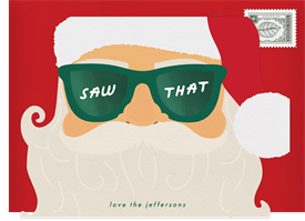 'Saw That' Christmas Greetings Card