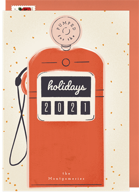 'Pumped' Holiday Greetings Card