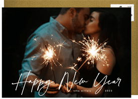 'Minimal New Year' New Year's Greeting Card