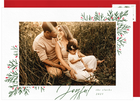 'Joyful Berries' Holiday Greetings Card