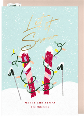 'Ski Jolly' Christmas Greetings Card