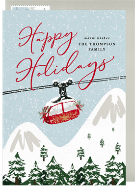 'Festive Gondola' Holiday Greetings Card