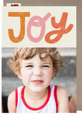 'Bold Joy' Holiday Greetings Card