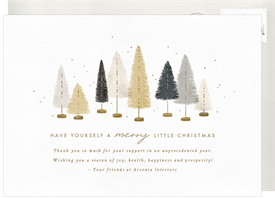 'Merry Little Forest' Business Holiday Greetings Card