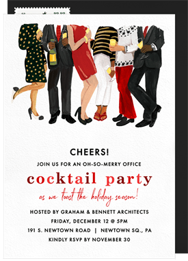 'Party People' Business Holiday Party Invitation