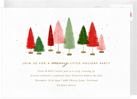 'Merry Little Party' Holiday Party Invitation