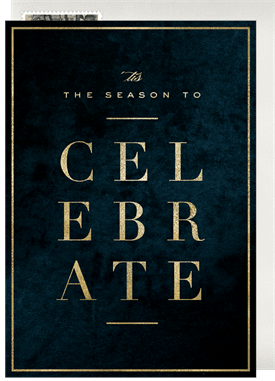 'The Season to Celebrate' Business Holiday Party Invitation