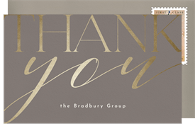 'Typographic Open House' Open House Thank You Note