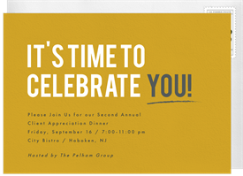'Celebrate You' Business Invitation