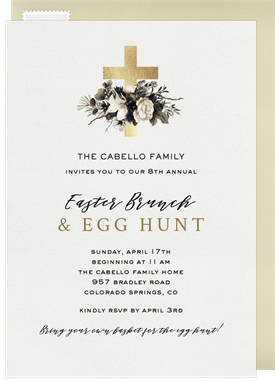'Holy Florals' Easter Invitation