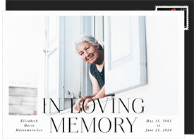 'Loving Memory Frame' Memorial Day Announcement