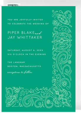 'Italianate' Wedding Invitation