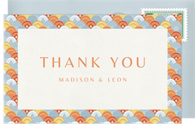 'Intricate Art Deco' Wedding Thank You Note