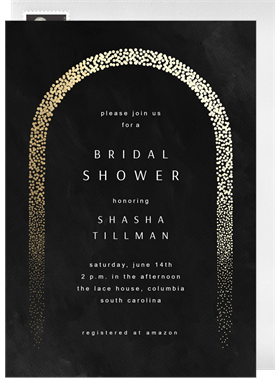 'Confetti Arch' Bridal Shower Invitation