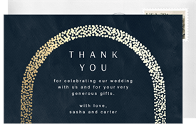 'Confetti Arch' Wedding Thank You Note