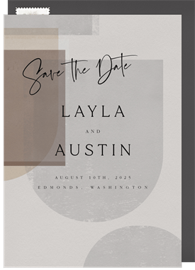 'Soft Textures' Wedding Save the Date