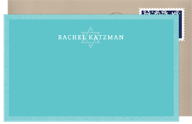 'Bold Star' Bat Mitzvah Thank You Note