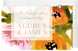 'Bright Bouquet' Wedding Thank You Note