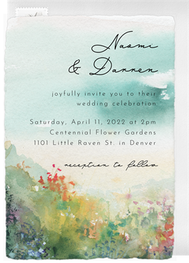 'Serene Landscape' Wedding Invitation