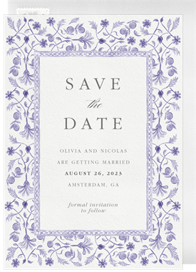 'Delicate Delft' Wedding Save the Date