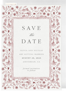 'Delicate Delft' Wedding Save the Date