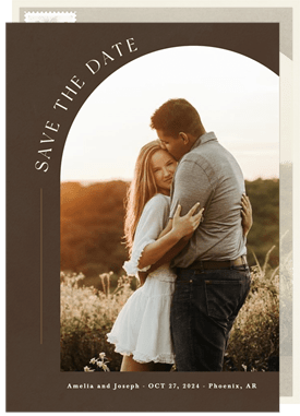'Moody Fleurs' Wedding Save the Date