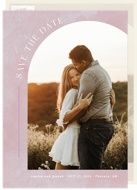'Moody Fleurs' Wedding Save the Date