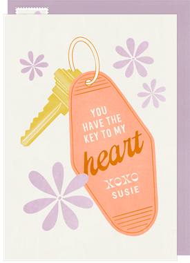 'Key to My Heart' Valentine's Day Card