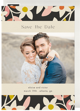 'Cut Paper Garden' Wedding Save the Date