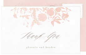 'Modern Floral Arch' Wedding Thank You Note