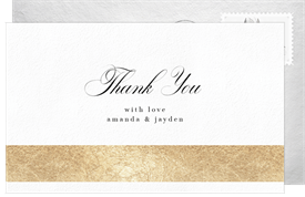 'Formal Occasion' Wedding Thank You Note
