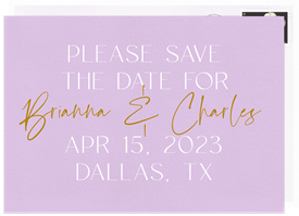 'Glamour' Wedding Save the Date