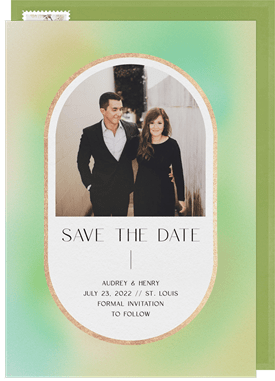 'Bold Bokeh' Wedding Save the Date