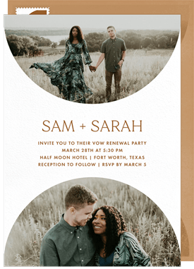 'Arched Windows' Vow Renewal Invitation
