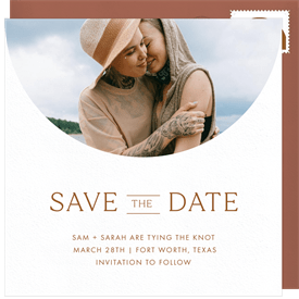 'Arched Windows' Wedding Save the Date