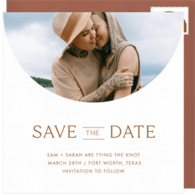 'Arched Windows' Wedding Save the Date