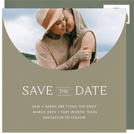 'Arched Windows' Wedding Save the Date