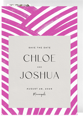 'Artsy Abstract' Wedding Save the Date